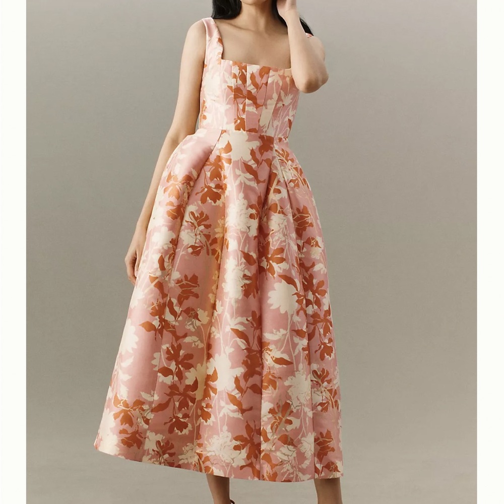 Anthropologie tea length dress